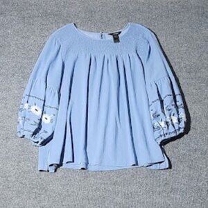 Ali Miles Women's Cottagecore Peasant Blouse in 2X